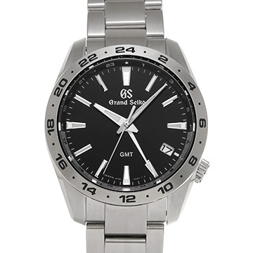 グランドセイコー スポーツコレクション クォーツ GMT SBGN027 ブラック メンズ 時計 【中古】【wristwatch】