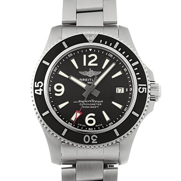 ブライトリング スーパーオーシャン オートマチック 42 A17366021B1A1 ブラック メンズ 時計 【中古】【wristwatch】