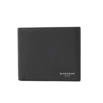 ジバンシー カードフォルダー ブラック カーフレザー メンズ 財布 【中古】【purse】