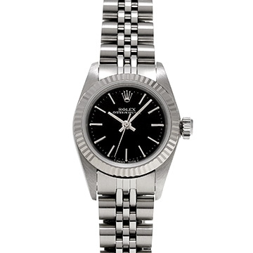 ロレックス オイスターパーペチュアル 67194 ブラック ユニセックス 時計 【中古】【wristwatch】