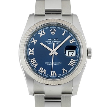 ロレックス デイトジャスト 116234 ブルー メンズ 時計 【中古】【wristwatch】