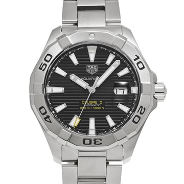 タグ ホイヤー アクアレーサー キャリバー5 WAY2010.BA0927 ブラック メンズ 時計 【中古】【wristwatch】