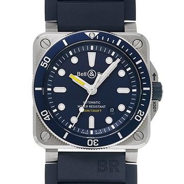 ベル＆ロス ダイバー BR03-92-D-BU-ST/SRB ブルー メンズ 時計 【中古】【wristwatch】