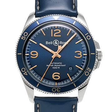 ベル＆ロス BR V2-92 アエロナバル BRV292-BU-G-ST/SCA ブルー メンズ 時計 【中古】【wristwatch】