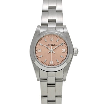 ロレックス オイスターパーペチュアル 76080 ピンク レディース 時計 【中古】【wristwatch】