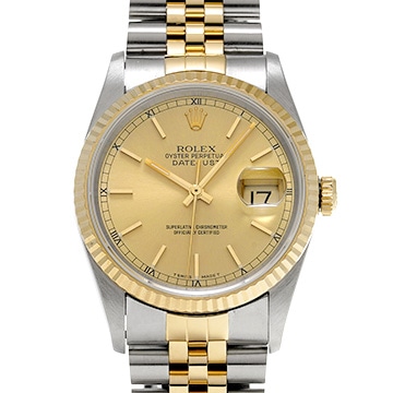ロレックス デイトジャスト 36 16233 シャンパン メンズ 時計 【中古】【wristwatch】