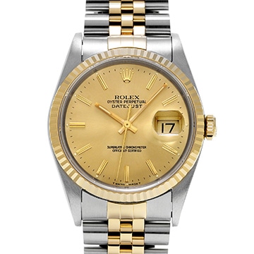 ロレックス デイトジャスト 16233 シャンパン メンズ 時計 【中古】【wristwatch】