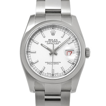 ロレックス デイトジャスト 116200 ホワイト メンズ 時計 【中古】【wristwatch】