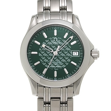 オメガ シーマスター 120 ジャックマイヨール 1998 2506.70 グリーン メンズ 時計 【中古】【wristwatch】