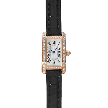 カルティエ タンク アメリカン ミニ WJTA0026 シルバー レディース 時計 【中古】【wristwatch】