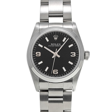ロレックス オイスターパーペチュアル 77080 ブラック ユニセックス 時計 【中古】【wristwatch】