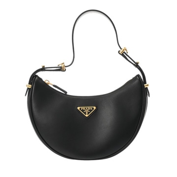 プラダ アーケ スモール ショルダーバッグ ブラック 1BC194 ナッパレザー レディース バッグ 【中古】【bag】