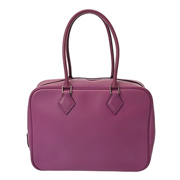 エルメス プリュム 28  シクラメン ヴォーエプソン レディース バッグ 【中古】【bag】