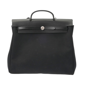 エルメス エールバッグ MM ブラック トワルオフィシェ/ヴァッシュハンター ユニセックス バッグ 【中古】【bag】