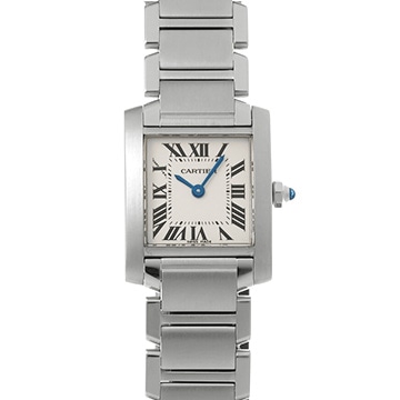 カルティエ タンクフランセーズ SM　 W51008Q3 シルバー レディース 時計 【中古】【wristwatch】