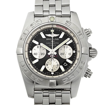 ブライトリング クロノマット 44 A011B67PA ブラック/シルバー メンズ 時計 【中古】【wristwatch】