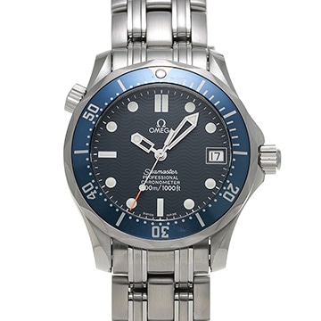 オメガ シーマスター 300 デイト 2551.80 ブルー メンズ 時計 【中古】【wristwatch】
