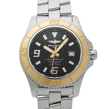 ブライトリング スーパーオーシャン オートマデイト C1739112/BA77 ブラック メンズ 時計 【中古】【wristwatch】