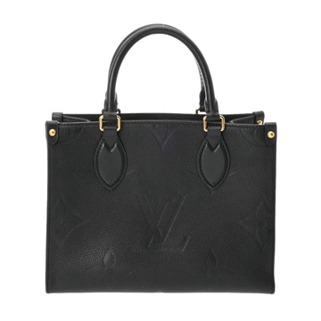 ルイ ヴィトン モノグラムアンプラント オンザゴー PM ノワール M45653 レザー レディース バッグ 【中古】【bag】