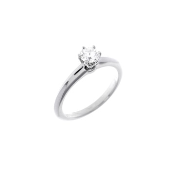 ティファニー ソリティア 0.30ct #8 シルバー Pt950プラチナ レディース ジュエリー 【中古】【jewelry】