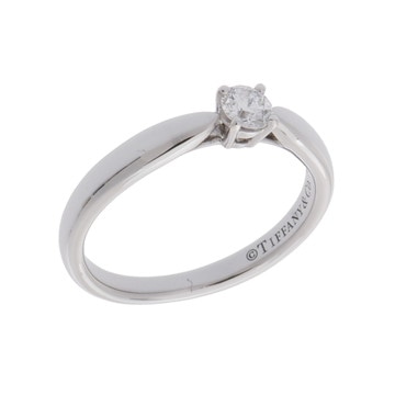 ティファニー ハーモニー ソリティア リング シルバー Pt950プラチナ レディース ジュエリー 【中古】【jewelry】