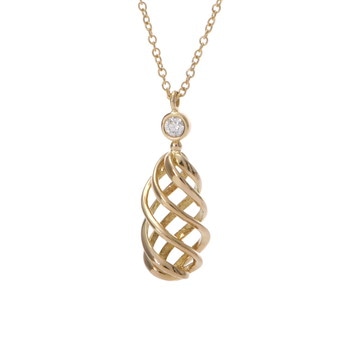 ティファニー ルーチェ ネックレス 1PD ゴールド K18イエローゴールド YG レディース ジュエリー 【中古】【jewelry】