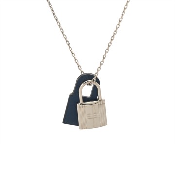 エルメス オーケリー PM ディープブルー/シルバー金具 ヴォースイフト レディース ジュエリー 【中古】【jewelry】
