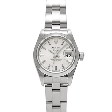 ロレックス オイスターパーペチュアル デイト 79160 シルバー レディース 時計 【中古】【wristwatch】