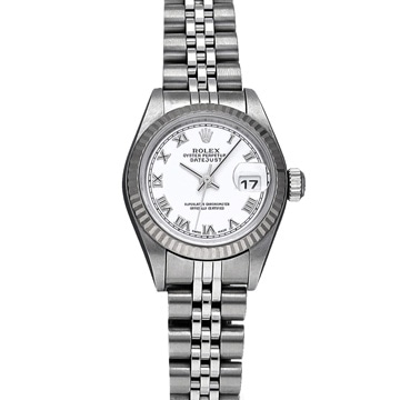 ロレックス デイトジャスト 79174 ホワイト レディース 時計 【中古】【wristwatch】
