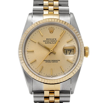 ロレックス デイトジャスト 16233 シャンパン メンズ 時計 【中古】【wristwatch】