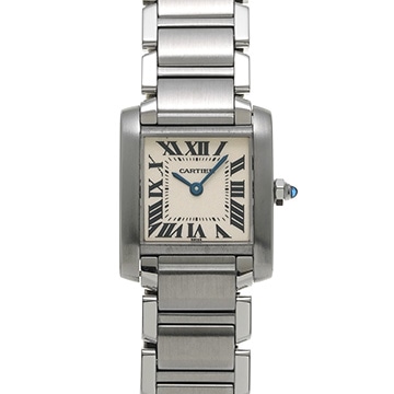 カルティエ タンクフランセーズ SM　 W51008Q3 シルバー レディース 時計 【中古】【wristwatch】