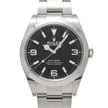 ロレックス エクスプローラー 214270 ブラック メンズ 時計 【中古】【wristwatch】