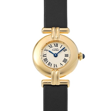 カルティエ マスト コリゼ ヴェルメイユ SM 590002 アイボリー レディース 時計 【中古】【wristwatch】