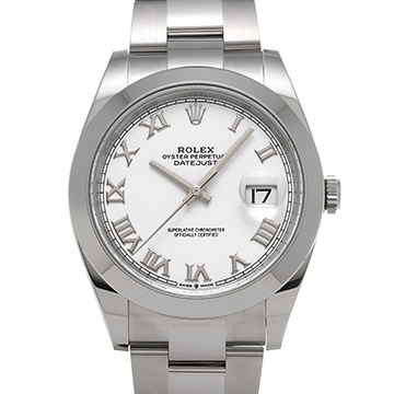 ロレックス デイトジャスト 41 126300 ホワイト メンズ 時計 【中古】【wristwatch】