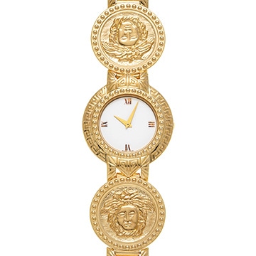 ヴェルサーチ メデューサ コイン 7008002 ホワイト レディース 時計 【中古】【wristwatch】
