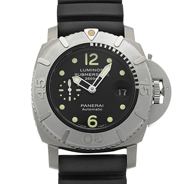パネライ サブマーシブル 2500m 世界限定250本 PAM00285 ブラック メンズ 時計 【中古】【wristwatch】