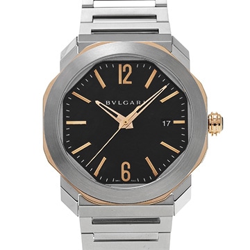 ブルガリ オクト ローマ OCP41SG ブラック メンズ 時計 【中古】【wristwatch】