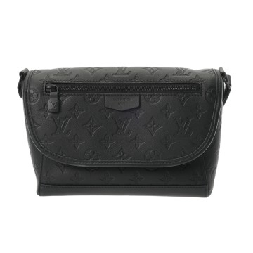 ルイ ヴィトン モノグラムシャドウ パルス メッセンジャー ブラック M14874 カーフレザー メンズ バッグ 【中古】【bag】