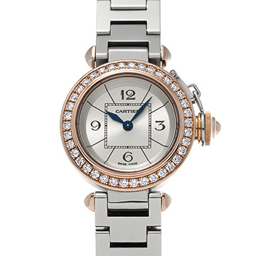カルティエ ミスパシャ WJ124021 シルバー レディース 時計 【中古】【wristwatch】