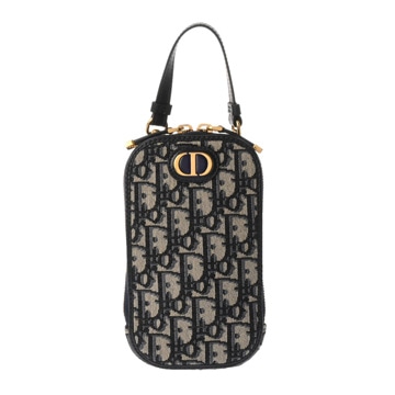 ディオール 30 MONTAIGNE Call in Dior フォンホルダー ブルー S2114UTZQ_M928 オブリークジャガードキャンバス ユニセックス バッグ 【中古】【bag】