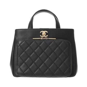 シャネル マトラッセ ビジネスアフィニティ 2WAY ブラック A93750 キャビアスキン レディース バッグ 【中古】【bag】