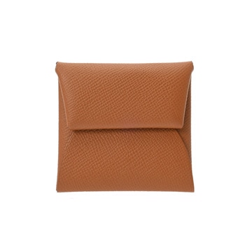 エルメス バスティア ゴールド ヴォーエプソン ユニセックス 財布 【未使用】【purse】