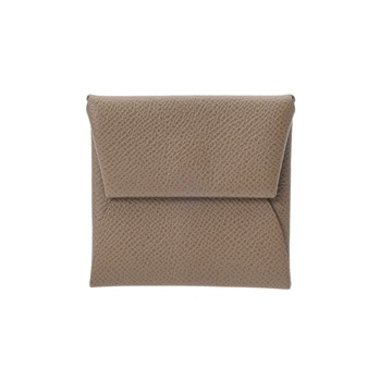 エルメス バスティア エトゥープ ヴォーエプソン ユニセックス 財布 【中古】【purse】