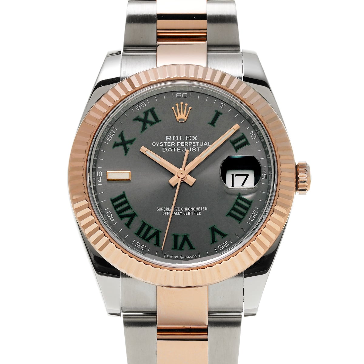 ロレックス デイトジャスト 41 126331 スレート メンズ 時計 【中古】【wristwatch】