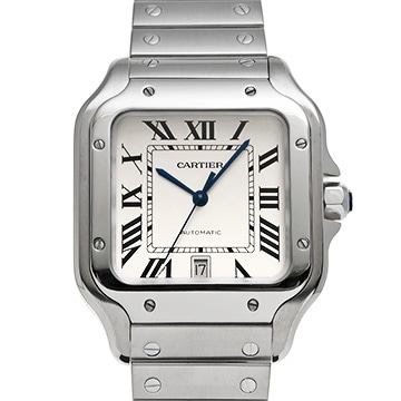 カルティエ サントス ドゥ カルティエ LM WSSA0009 シルバー メンズ 時計 【中古】【wristwatch】
