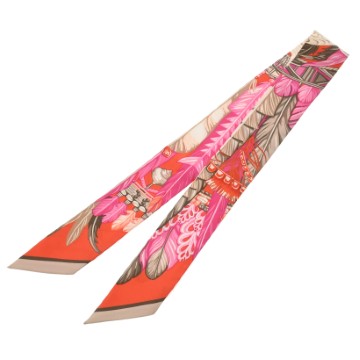 エルメス ツイリー DANSE PACIFIQUE マルチカラー シルク100％ レディース 【中古】【other】