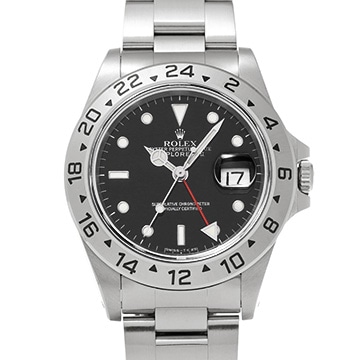 ロレックス エクスプローラーII 16570 ブラック メンズ 時計 【中古】【wristwatch】