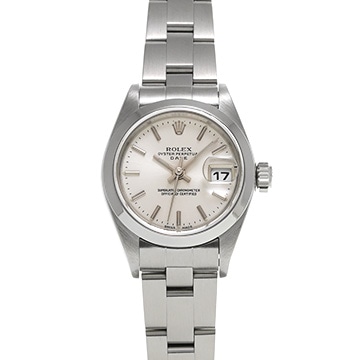 ロレックス オイスターパーペチュアル デイト 79160 シルバー レディース 時計 【中古】【wristwatch】