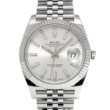ロレックス デイトジャスト 41 126334 シルバー メンズ 時計 【中古】【wristwatch】