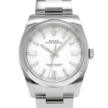 ロレックス オイスターパーペチュアル 36 116000 ホワイト メンズ 時計 【中古】【wristwatch】